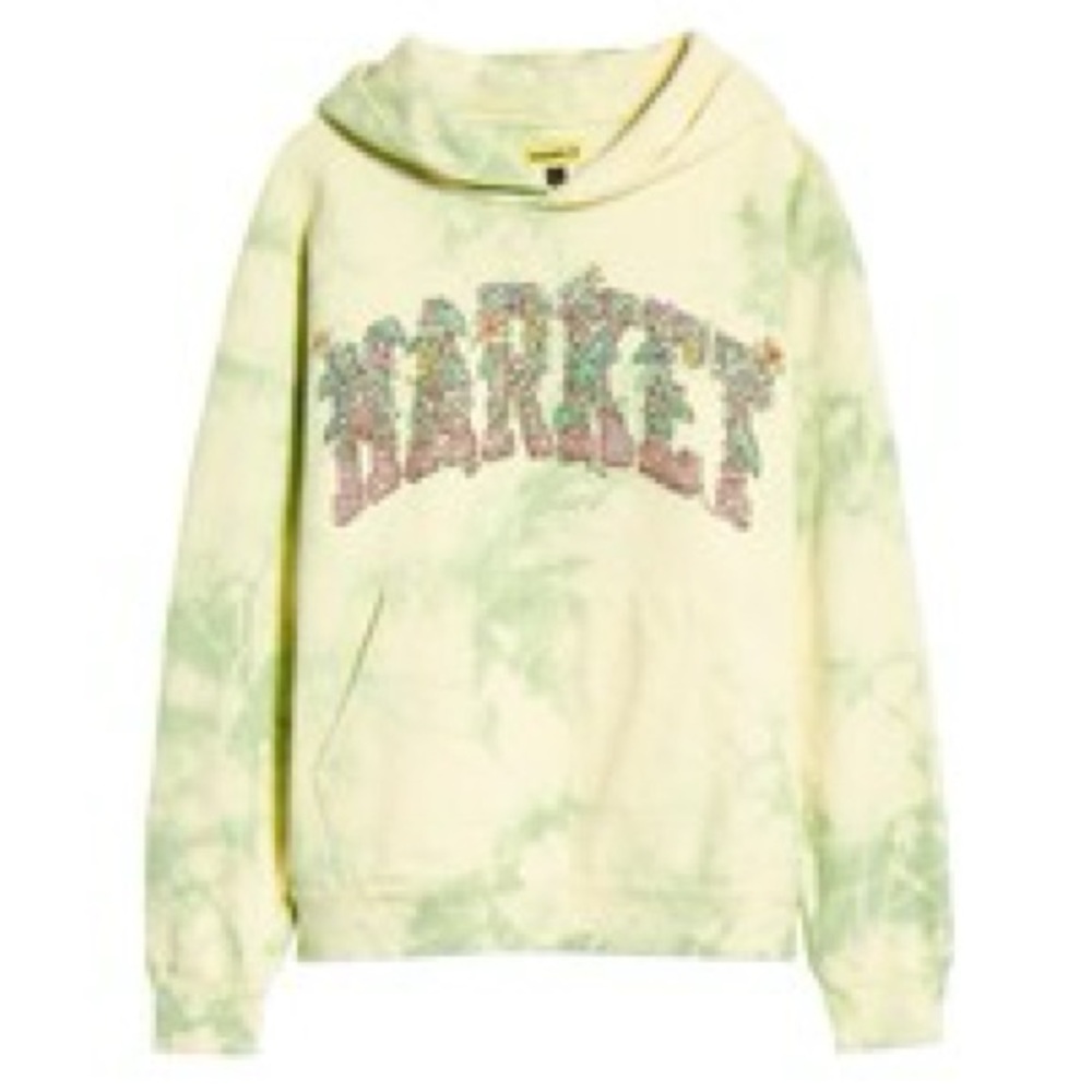 Market Arc Hawaiian Garden Tie Dye Hoodie